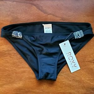 NWT Roxy Black Bikini Bottom Small